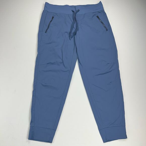 Athleta Trekkie North Jogger Pants Dusty Blue Active Athleisure Size 12 - Picture 2 of 16